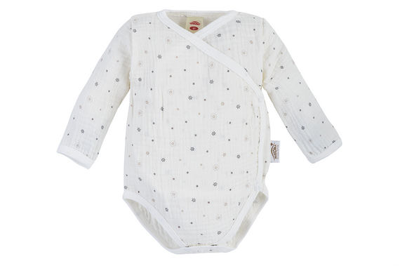 03245 "Muslin Stars" Body rozpinane muślinowe Makoma