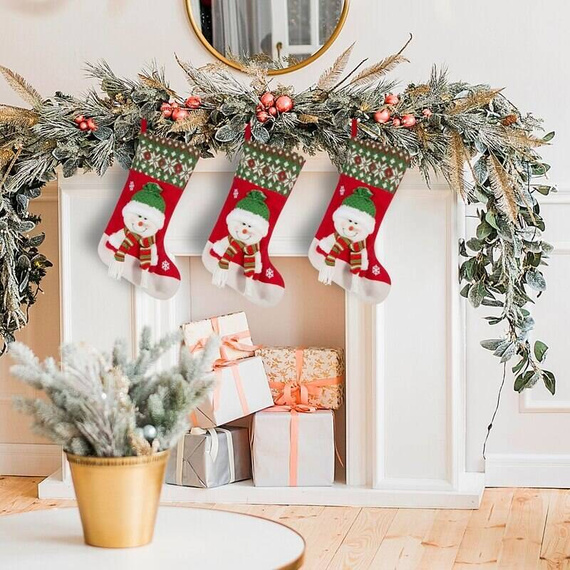 Snow 4 Skarpeta świąteczna but Eurofirany czerwony/zielony