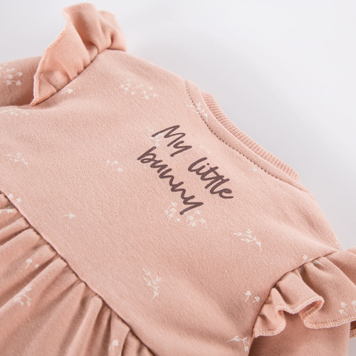 Bloom Sukienka z falbankami Eevi - beżowy