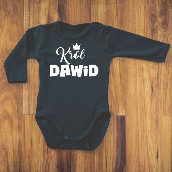 Body długi rękaw "Króla z imieniem" Moocha białe