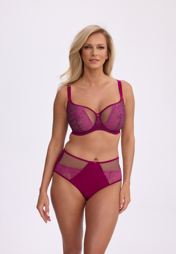 Gaia Mariana BS0 1385 Biustonosz Soft Balconette Chianti Haft SB6