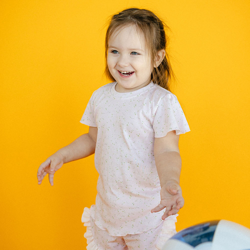 Meadow Bluzka z krótkim rękawem Eevi- różowa