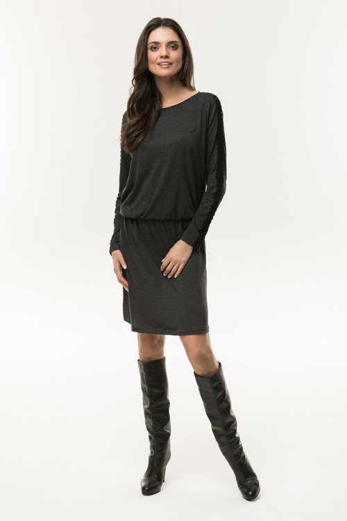 Sukienka ciążowa i do karmienia Crochet Cool Mama grafit