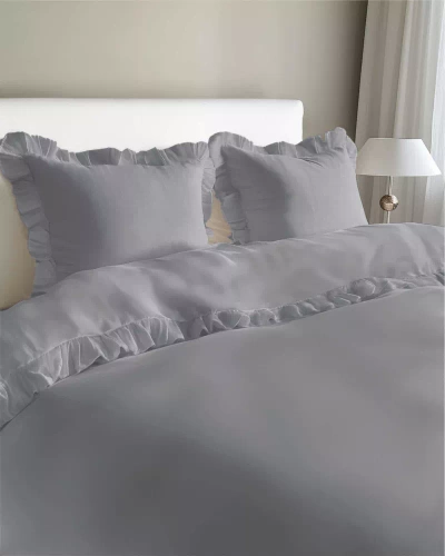 Pure 23 Pościel bawełniana jednobarwna Detexpol szary jasny