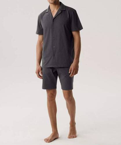 BNMP-003 Piżama męska krótki rękaw, Atlantic-szary