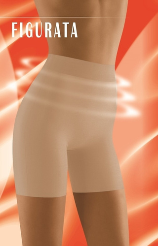 Figurata szorty damskie Wolbar beżowe - modelujące, wyszczuplające, sportowe