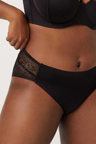 19671 Figi Ysabel Mora czarne – koronkowe, kobiece, wygodne