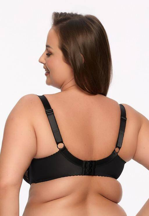 BSM 1134 Keto  Biustonosz półusztywniany maxi Gaia- czarny 