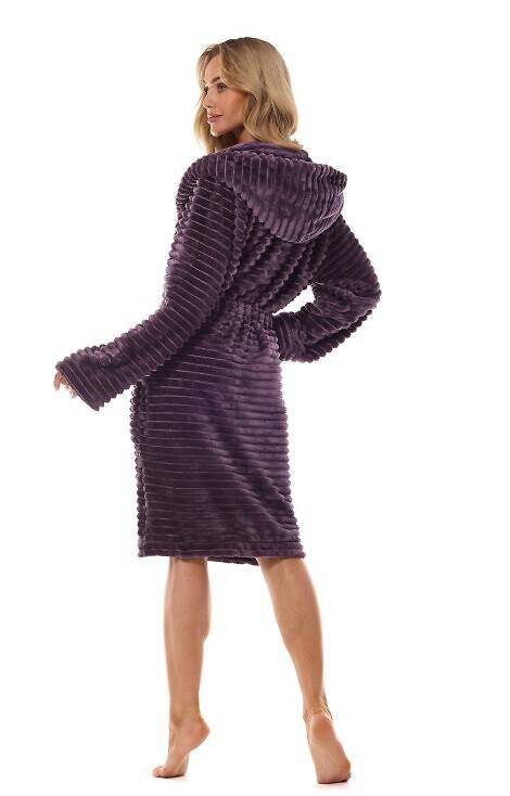 2416 Robin Szlafrok damski L&L - ametyst