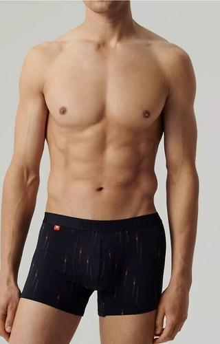 3MH-210 Bokserki męskie Atlantic - granatowy-zielony