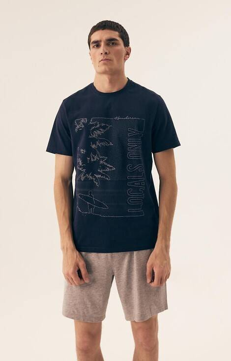 42598 Surf Piżama Męska Core Henderson - navy