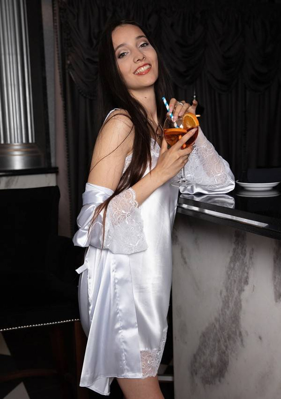 Milan Koszulka satynowa damska DKaren ecru