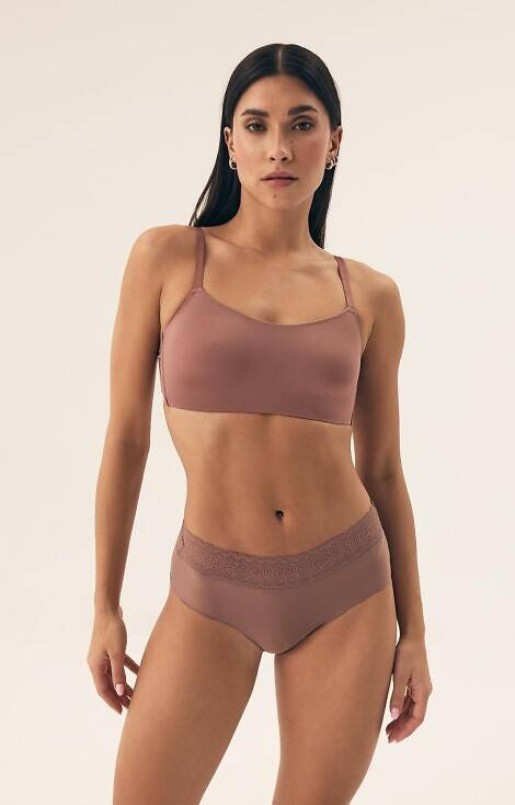 42826 Polly 2 Figi damskie 2-pak Henderson- karmelowy-jasny róż 