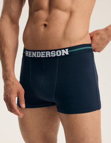 Bokserki Męskie Henderson 46098 Find2 2-Pak Bawełniane z Szeroką Gumą Logo