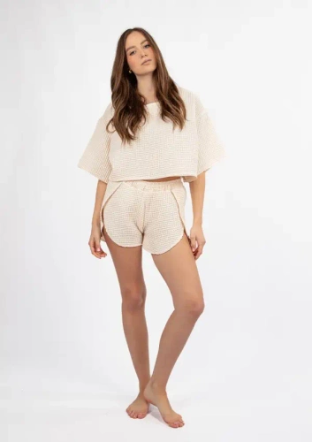 DK-K-W02 Komplet damski Dkaren - ecru