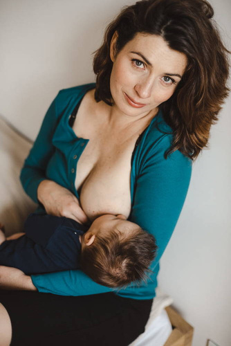 Tummy Bluzka ciążowa i do karmienia Milk&Love szmaragdowy