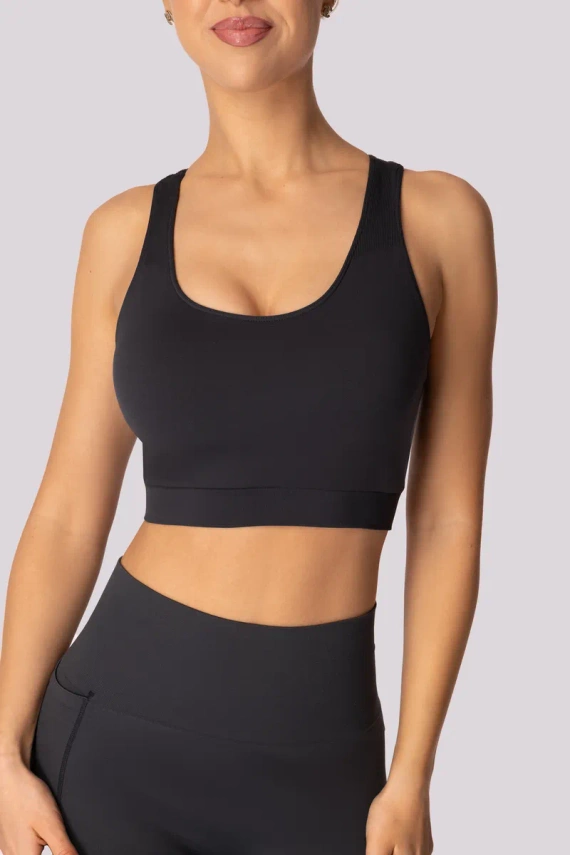 Base top biustonosz sportowy Mona szary 