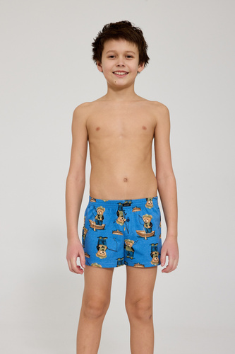 Bokserki chłopięce Cornette 714/07 715/07 100% bawełna wzorzyste