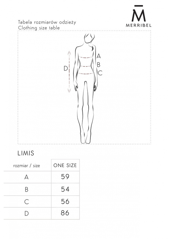 Limis Sweter, kardigan damski Merribel - powder 