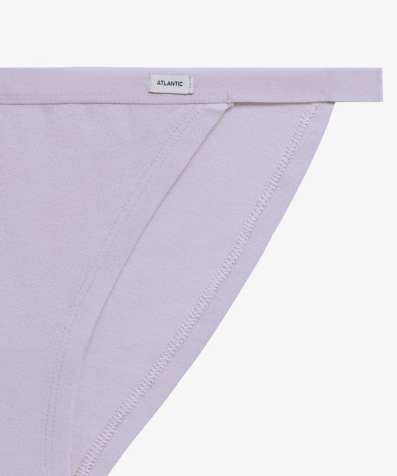 3LP-216 Tanga A'3 Figi damskie Atlantic różowy beżowy lawendowy