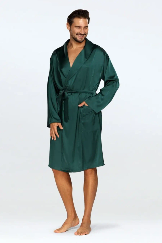 Lukas Szlafrok męski Dkaren - zielony