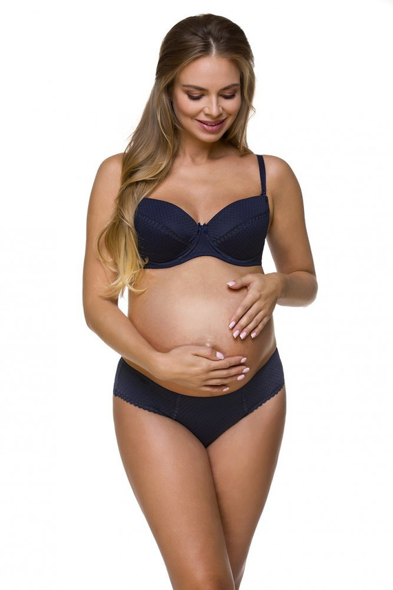 1732 LUPOLINE biustonosz do karmienia- granatowy