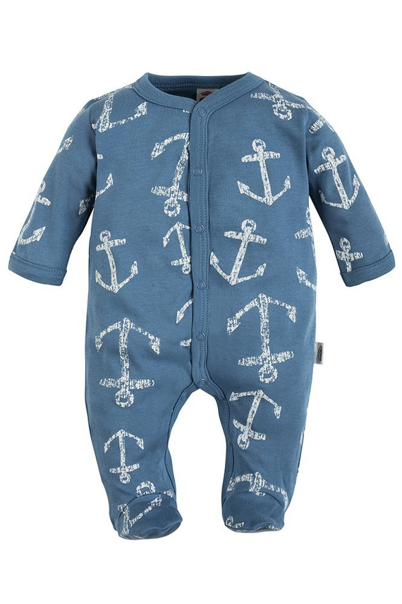 02223N "BLUE SEA" Pajacyk niemowlęcy Makoma niebieski