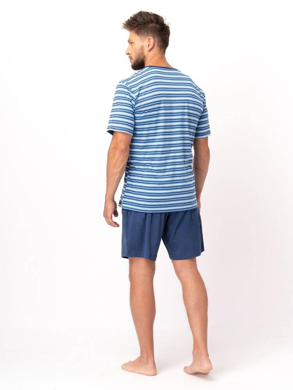 MNS 364 Piżama Męska Key niebieski