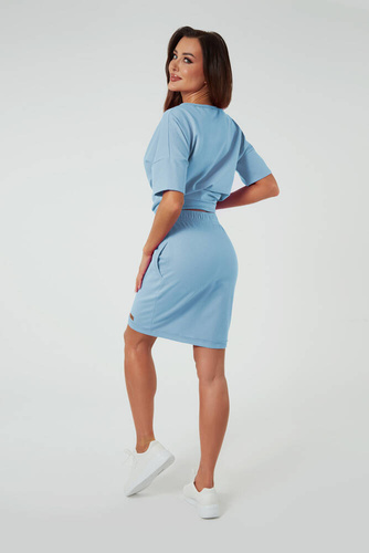 Stella spódnica damska mini Italian Fashion - niebieski