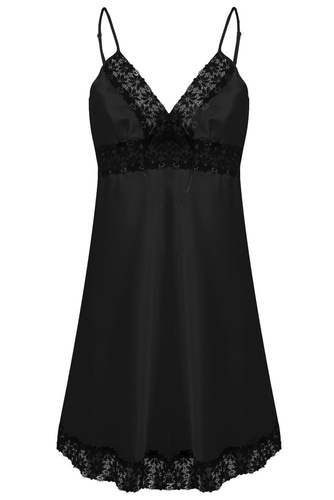 Peggy Koszulka satynowa damska DKaren - czarny