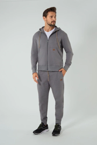 Darwin Spodnie dresowe męskie Italian Fashion - melanż