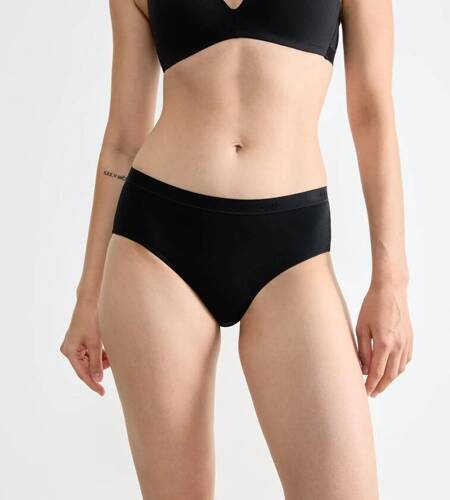 Go Casual Midi Figi Damskie Sloggi - black