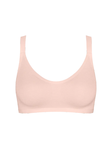 Sloggi ZERO Feel Air bralette bezszwowy – lekki, oddychający cherry pink