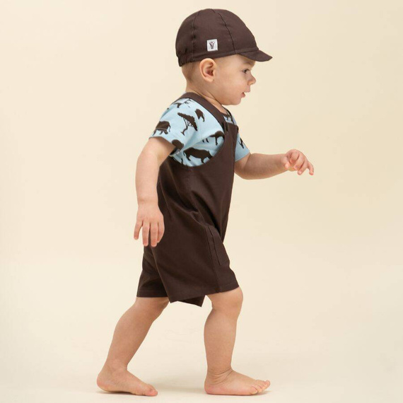 Safari Ogrodniczki niemowlęce Pinokio - brązowy