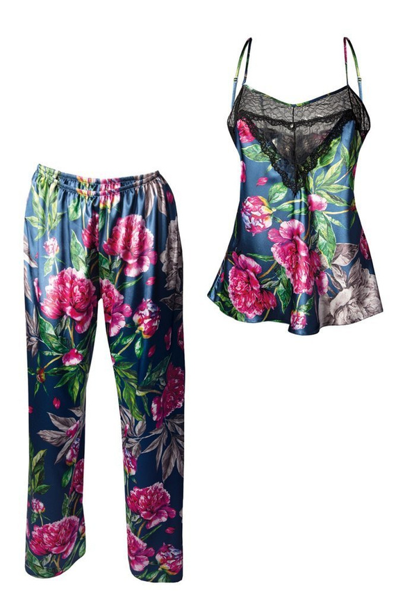 Flowers Komplet Damski Piżama DKaren - DK-KC 3 biały