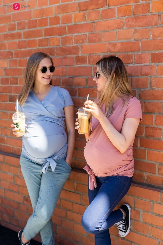 Bluzka do kangurowania milk and love dla mamy Milk&Love błękitny