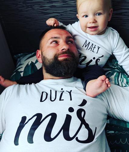 Zestaw dla taty i syna Mały Miś, Duży Miś Moocha