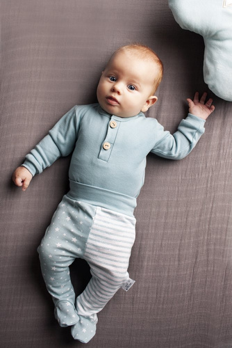 03221TD "SWEET DREAMS" Body guzik polo Makoma turkusowy