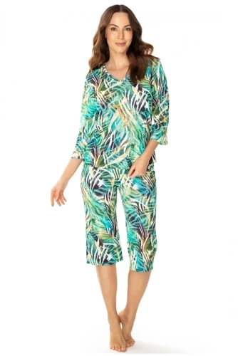 86656 Malaga Piżama damska Mewa zielony