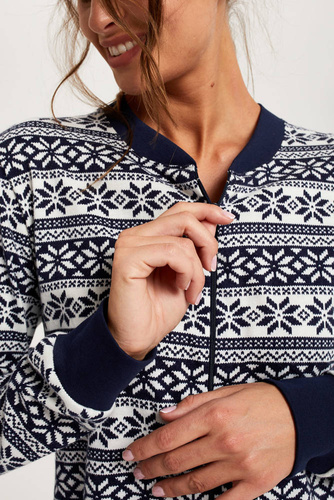 Alaska Kombinezon damski Italian Fashion- granatowy