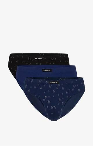 3MP-100 A'3 Slipy męskie Atlantic czarny-niebieski-c.niebieski