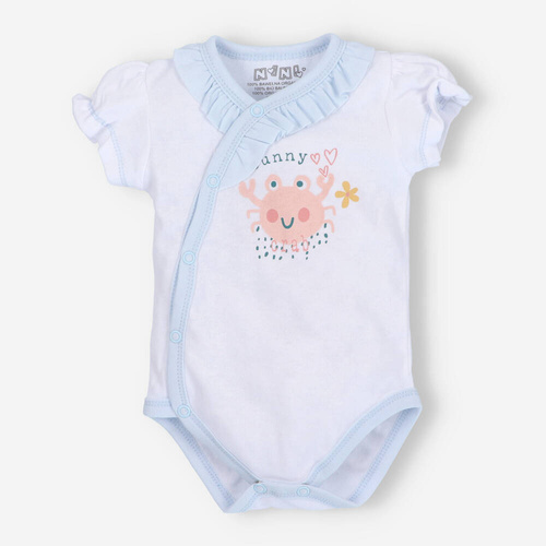 ABN-3935 Sunny Body kopertowe z bawełny organicznej Nini biały