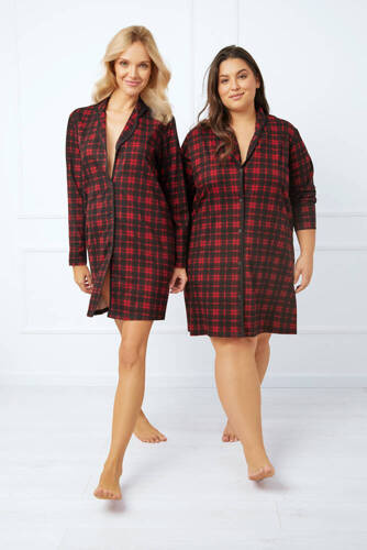 Nicola rozpinana koszula nocna Italian Fashion - druk