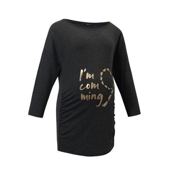 Udine bluzka ciążowa 9Fashion antracyt 