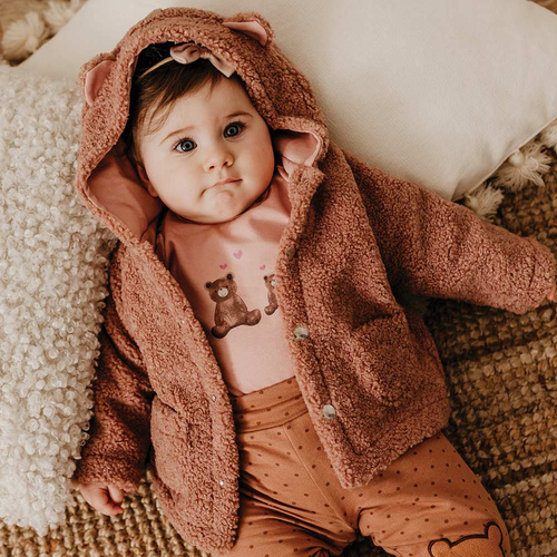 Hearts & Bears Bluza baranek Eevi - różowy