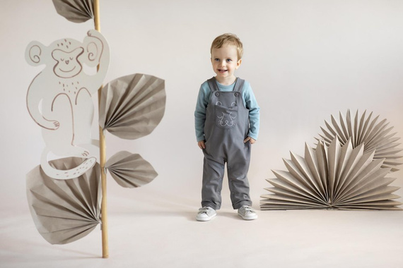 Slow Life Ogrodniczki Pinokio - grafit