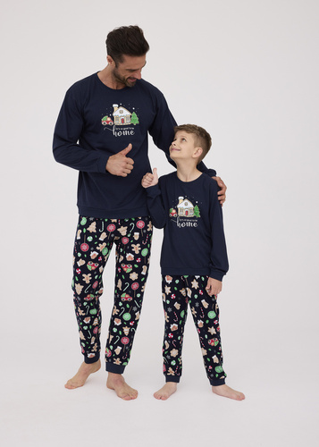 115/256 Home Piżama męska Cornette - granatowy