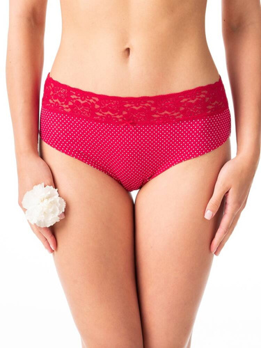 LPC 797 A'2 Figi damskie Key bordowy biały