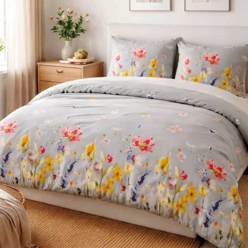 Pościel flanelowa Darymex 31521/2 kwiaty bawełna 160 g/m² ciepła