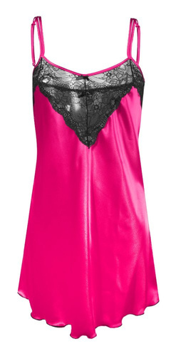 Carla Koszulka damska satynowa DKaren - pink